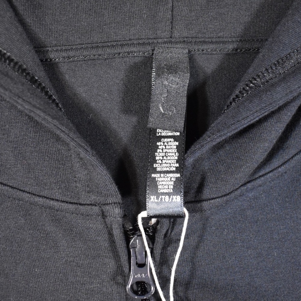 Skims Jersey Lounge Mens Zip Up Hoodie Black X-Large Soft Loungewear - Picture 4 of 8